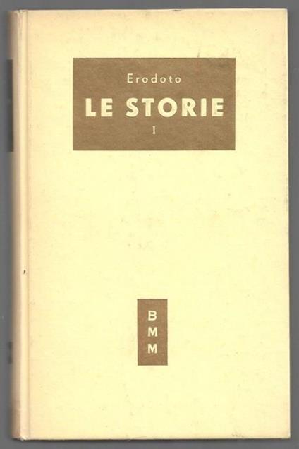 Le storie - Volume 1 - Erodoto - copertina