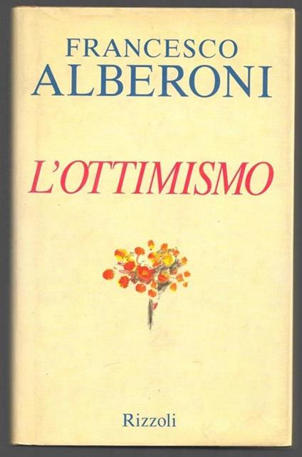 L' ottimismo - Francesco Alberoni - copertina