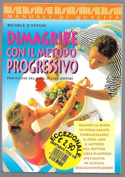 Dimagrire con il metodo progressivo - Michele D'Antoni - copertina