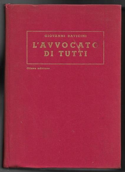L' avvocato di tutti - Piccola enciclopedia legale - Giovanni Davicini - copertina