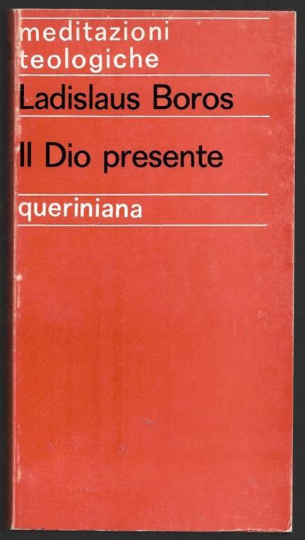 Il Dio presente - Ladislaus Boros - copertina