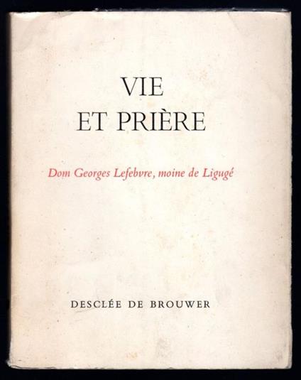Vie et priere - Georges Lefebvre - copertina
