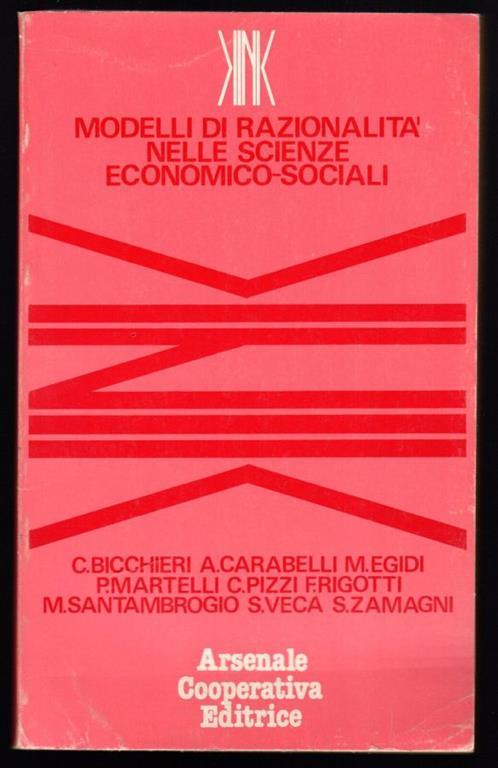 Modelli di razionalità nelle scienze economico-sociali - copertina