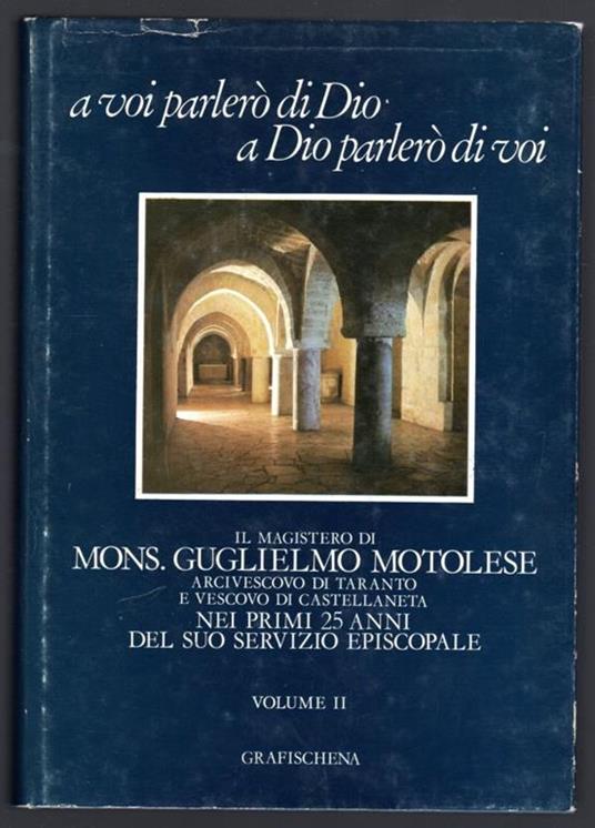 A voi parlerò di Dio a Dio parlerò di voi. Vol II - copertina
