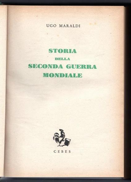 Storia della Seconda Guerra Mondiale - copertina