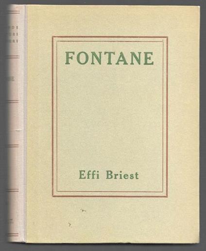 Effi Briest - Theodor Fontane - copertina