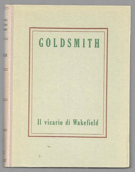 Il vicario di Wakefield - Oliver Goldsmith - copertina