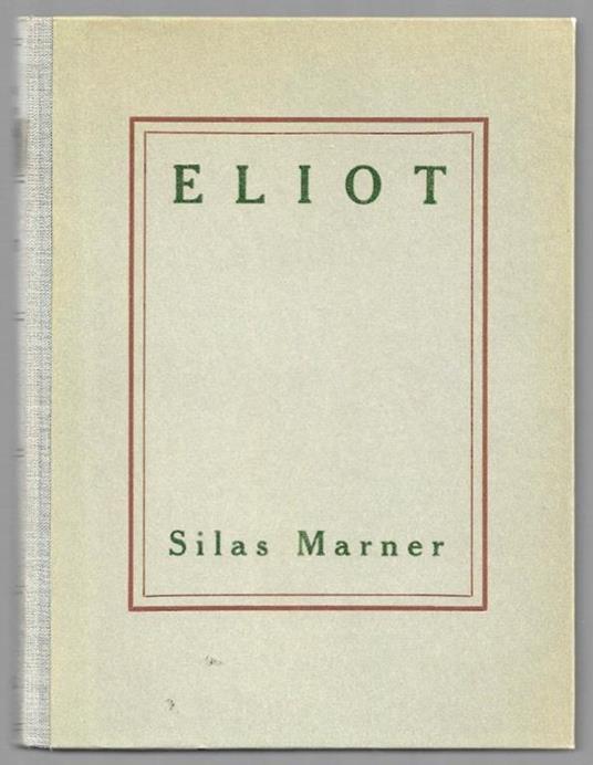 Silas Marner - George Eliot - copertina