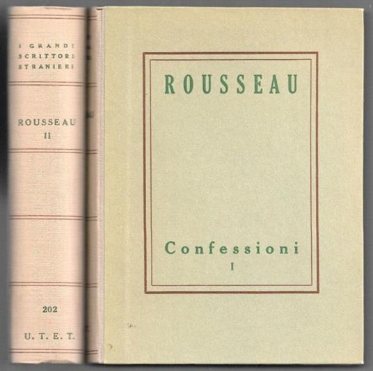 Confessioni - 2 voll - Jean-Jacques Rousseau - copertina