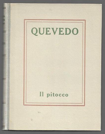 Il pitocco - Francisco G. de Quevedo y Villegas - copertina