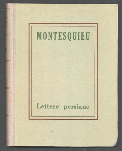 Lettere persiane - copertina