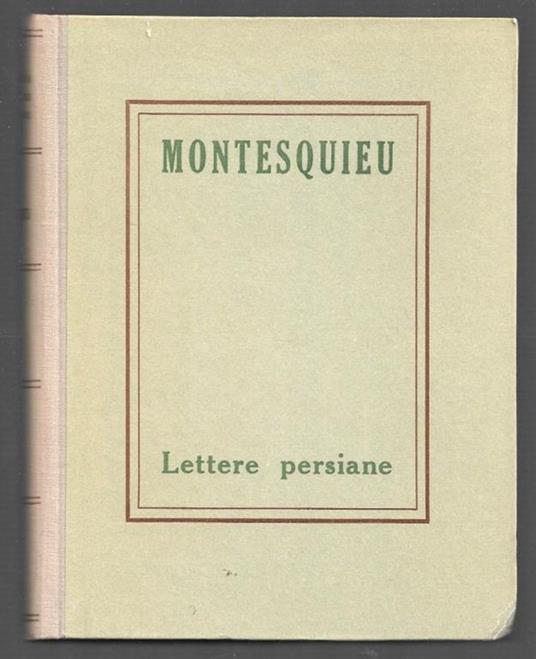 Lettere persiane - copertina