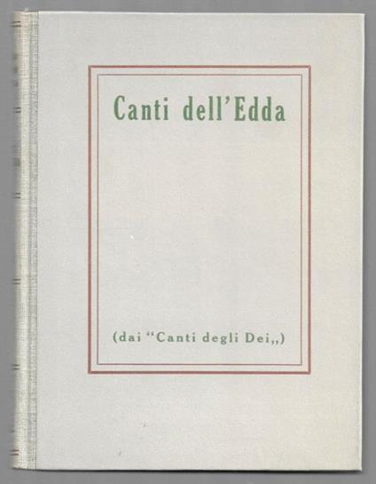 Canti dell'Edda (dai Canti degli Dei) - copertina