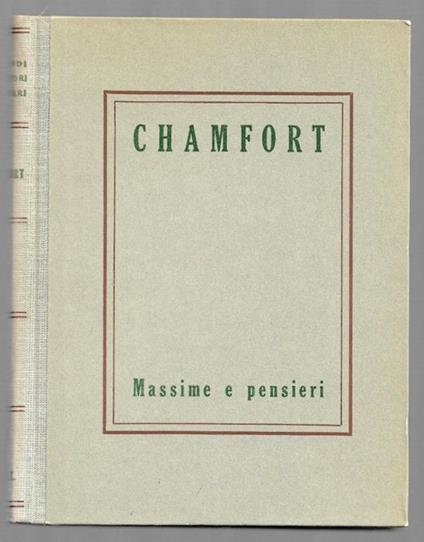 Massime e pensieri - copertina