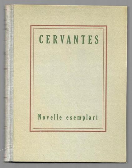 Novelle esemplari - Miguel de Cervantes - copertina