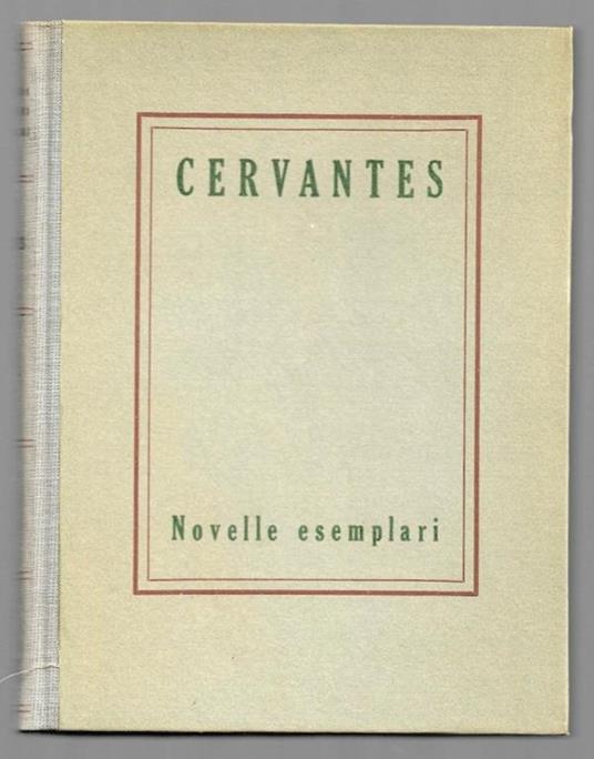 Novelle esemplari - Miguel de Cervantes - copertina
