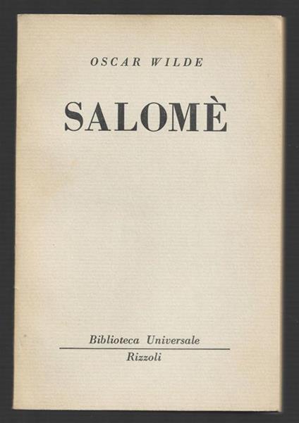Salomè - Oscar Wilde - copertina