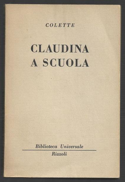 Claudina a scuola - Colette - copertina