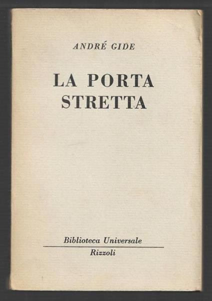 La porta stretta - André Gide - copertina