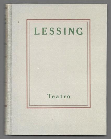 Minna di Barnhelm - Natan il saggio - Gotthold Ephraim Lessing - copertina