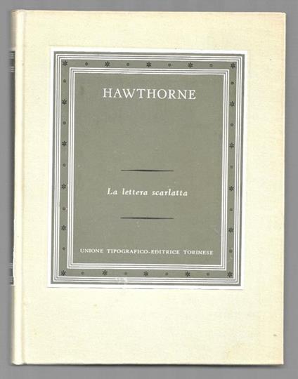 La lettera scarlatta - Nathaniel Hawthorne - copertina