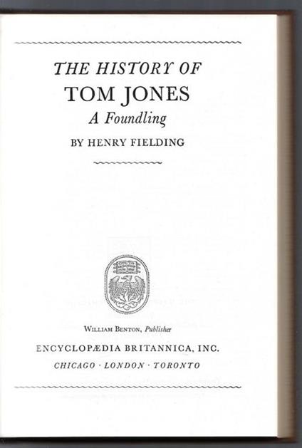 The history of Tom Jones A Foudling - Henry Fielding - copertina