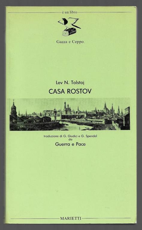Casa Rostov - Lev Tolstoj - copertina