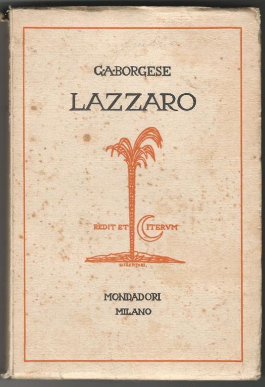 Lazzaro. Un prologo e tre atti - Giuseppe Antonio Borgese - copertina