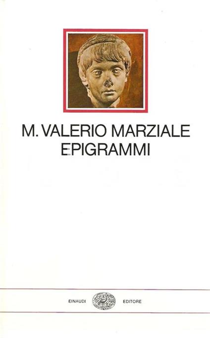 Epigrammi - Marco Valerio Marziale - copertina