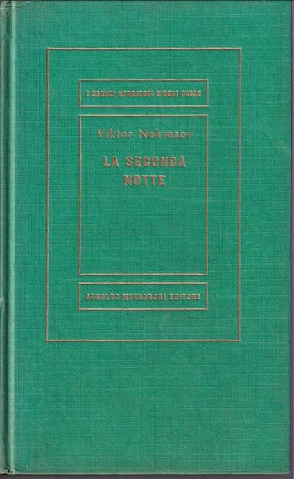 La seconda notte Racconti - Viktor Nekrasov - copertina