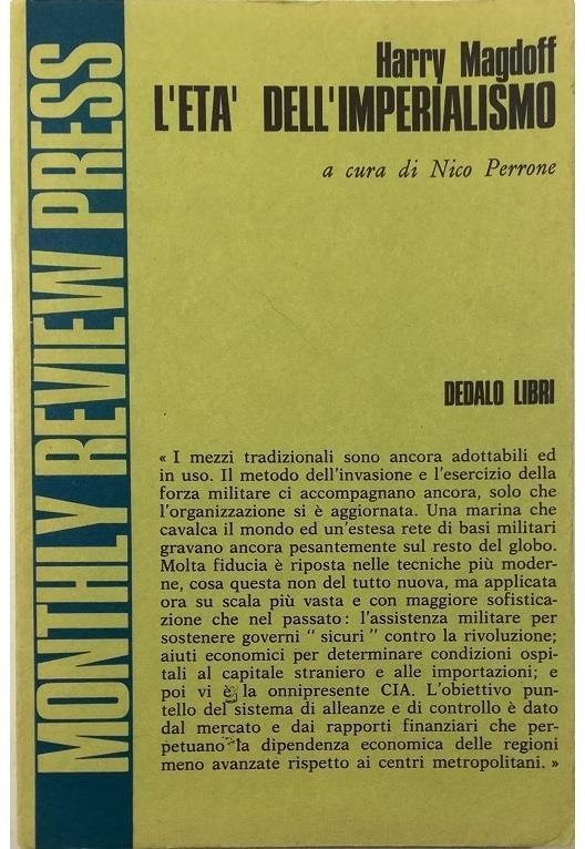L' età dell'imperialismo - Harry Magdoff - copertina