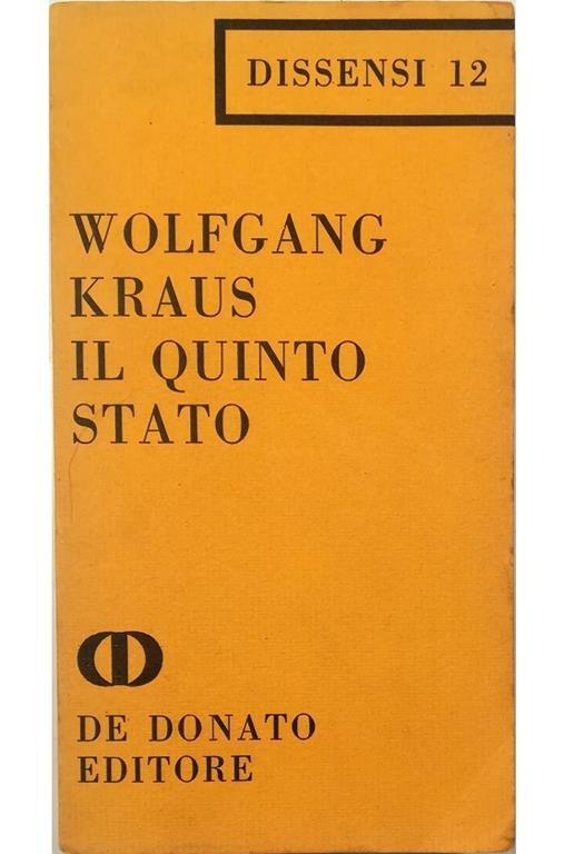 Il Quinto Stato - Wolfgang Kraus - copertina