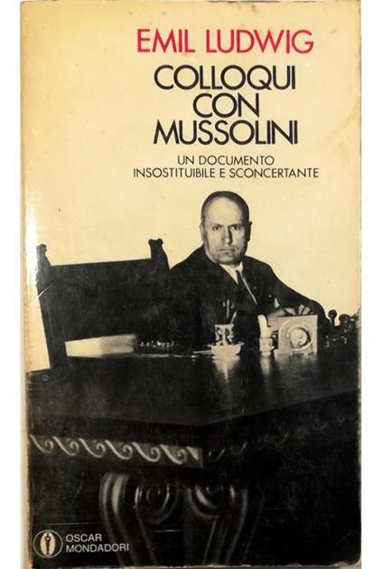 Colloqui con Mussolini - Emil Ludwig - copertina