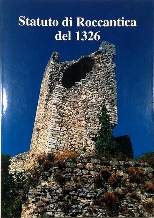 Statuto di Roccantica del 1326 - copertina
