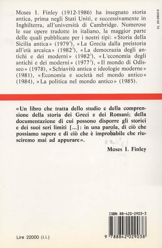 Problemi e metodi di storia antica. Prefazione di Arnaldo Momigliano - Moses I. Finley - 2