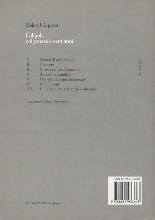 Caligola o il potere a vent'anni - Roland Auguet - 2