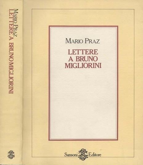 Lettere a Bruno Migliorini. A cura di Lidia Pacini Migliorini - Mario Praz - copertina