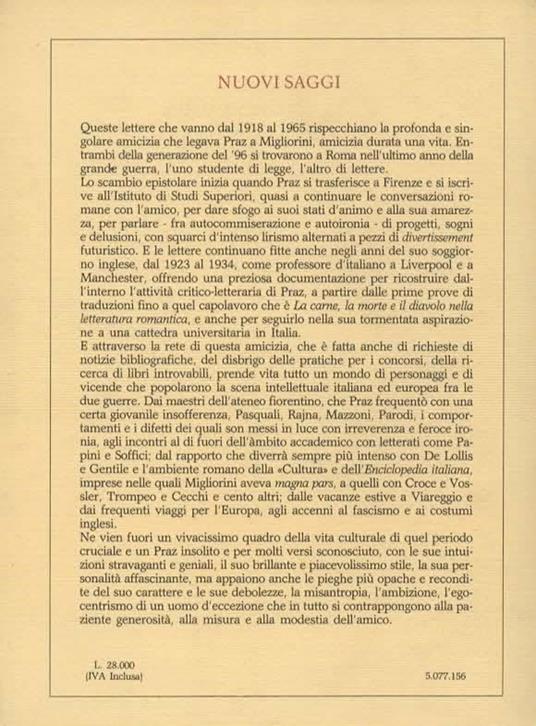 Lettere a Bruno Migliorini. A cura di Lidia Pacini Migliorini - Mario Praz - 2