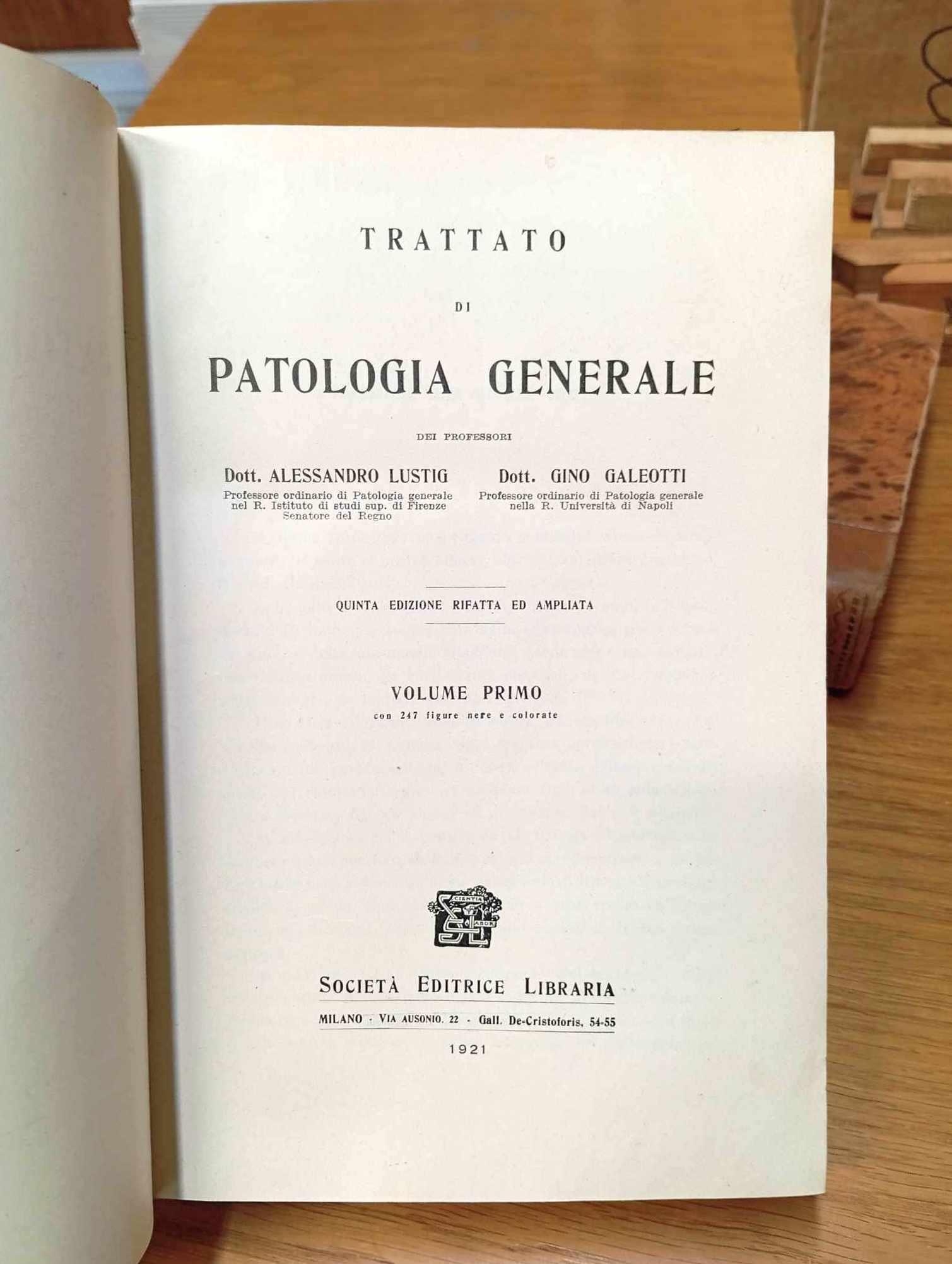 Trattato di Patologia Generale - Vol. I e II