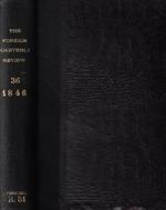 The Foreign Quarterly Review Vol. XXXVI n. LXXI-LXXII Anno 1845-1846