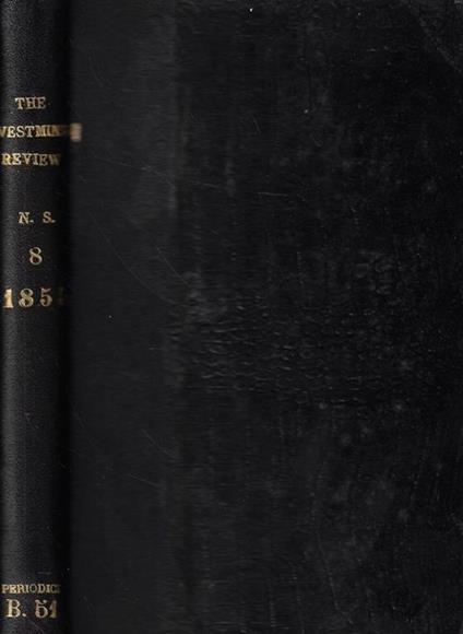 The westminster review July and October 1855 - copertina