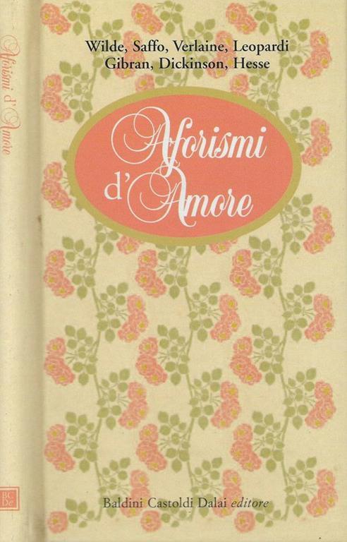 Aforismi d’Amore - copertina