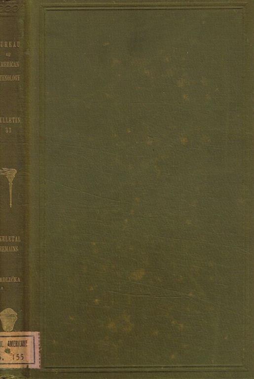 Skeletal remains suggesting or attributed to early man in north america - copertina