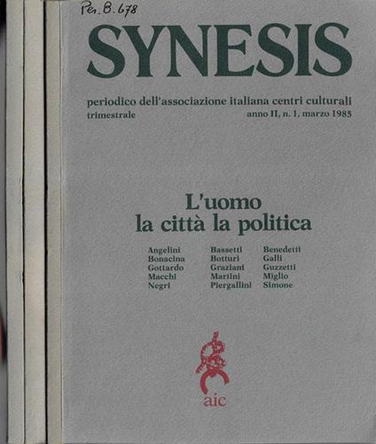 Synesis anno 1985 1, 2-3, 4 - copertina