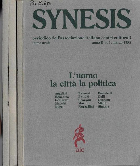 Synesis anno 1985 1, 2-3, 4 - copertina