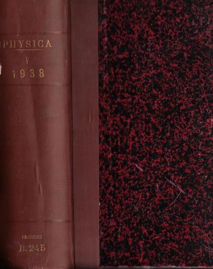 Physica Vol. IV 1937 - copertina