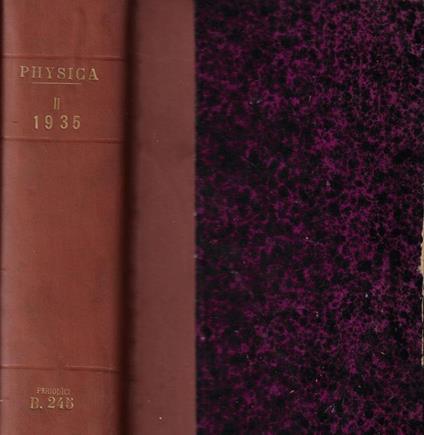 Physica Vol. III 1936 - copertina