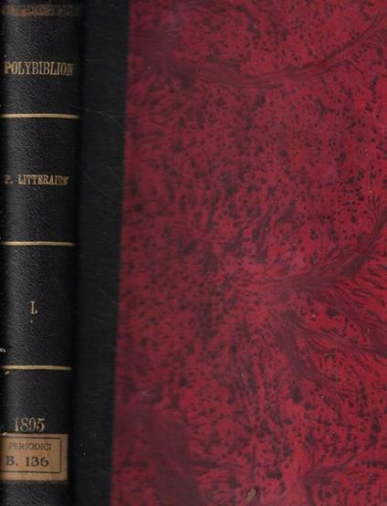 Polybiblion: Revue bibliographique Universelle- Partie Litterarie, deuxieme serie- tomo XLI Anno 1895 - copertina