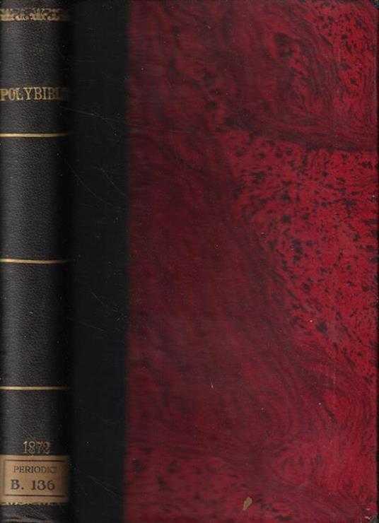 Polybiblion: Revue bibliographique Universelle- tomo VII Anno 1872 (I-II tomo) - copertina