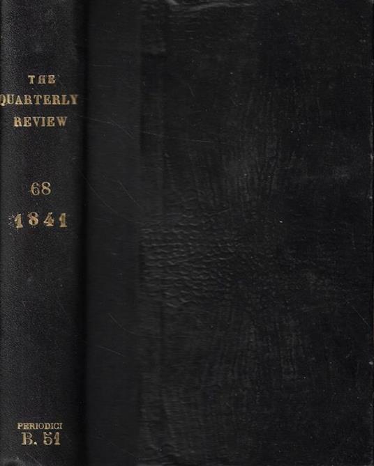 The Quarterly Review June-September 1841 - copertina